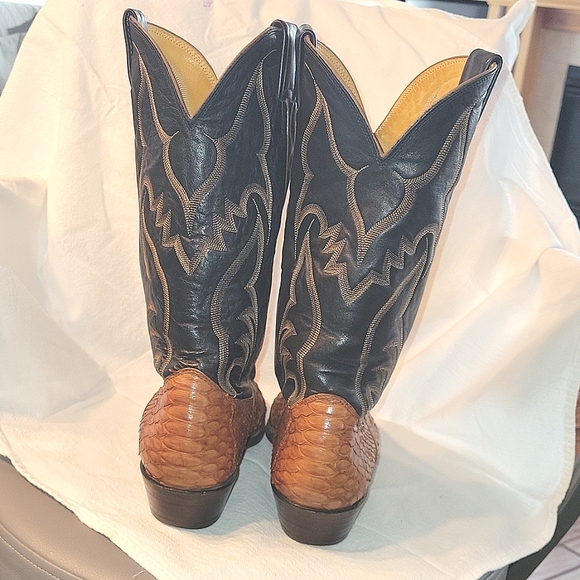 Nocona 44256 Men's Brown Leather Western Boots Sz. 8.5 D - Picture 5 of 9